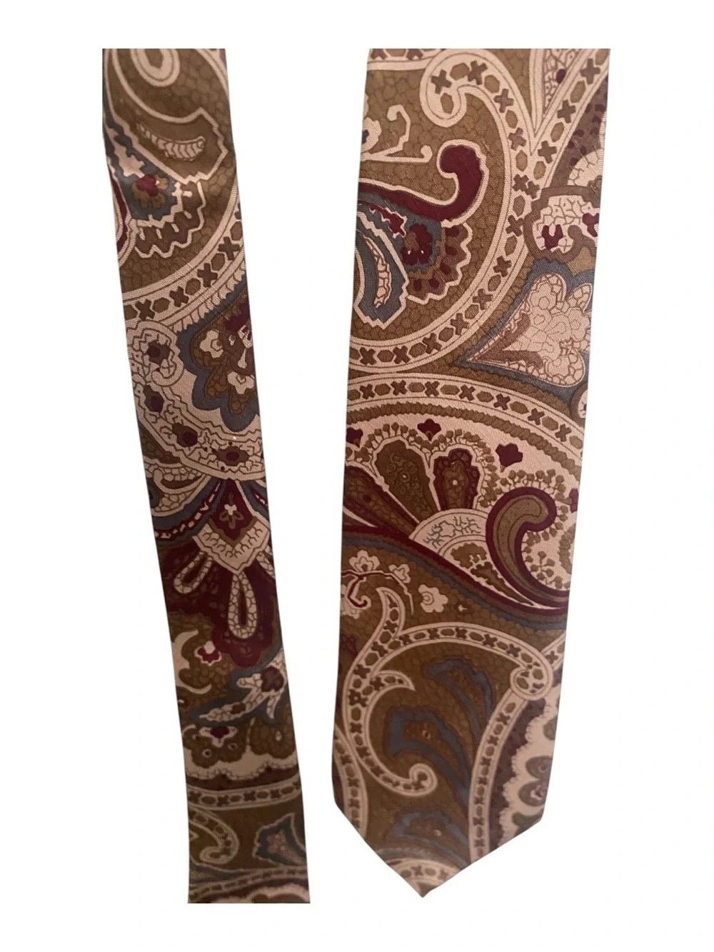 Oscar De La Renta Mens Paisley Vintage Necktie Tie